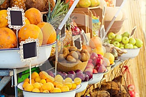 Fresh fruits at middle east market shop