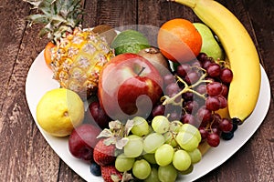 Fresh fruits.Mixed fruit