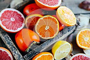 Fresh fruits. Mixed fruits background. Healthy eating, dieting. Background of healthy fresh fruits. Fruit salad - diet, healthy br