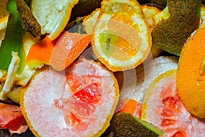 Fresh fruits peels