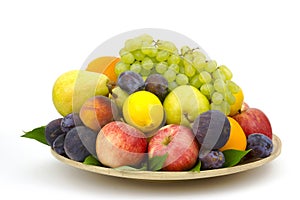 Fresh fruits on a plate