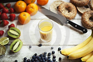 Fresh fruits smoothy