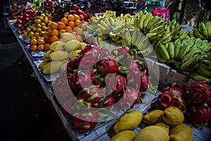 Fresh fruits sold at old market in Siem Reap, Cambodia