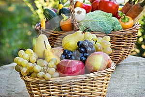 Fresh fruits and vegetables