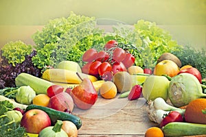 Fresh fruits and vegetables