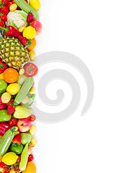 Fresh fruits and vegetables