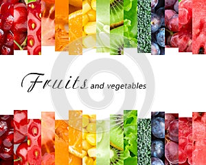 Fresh fruits and vegetables