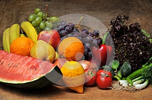 fresh fruits and vegetables