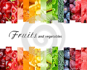 Fresh fruits and vegetables photo