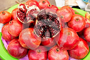 Fresh fruits and vegetables at the local market in Lima