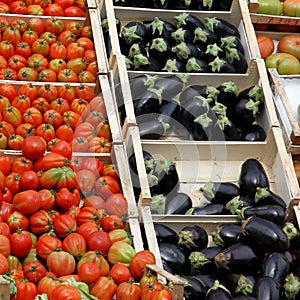 Fresh fruits and vegetables in the market 1