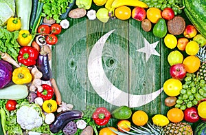 Fresh fruits and vegetables from Pakistan photo