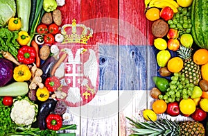 Fresh fruits and vegetables from Serbia