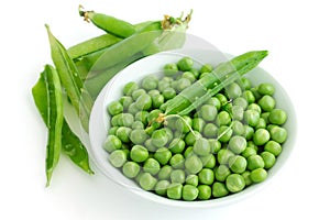 Fresh garden peas