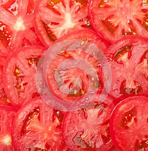 Fresh garden tomato sliced