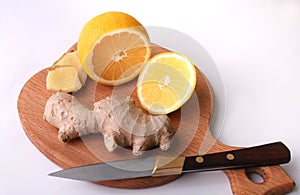 Fresh ginger and lemon - the best medicine for colds