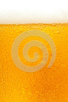 Fresh golden beer texture