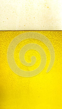 Fresh golden beer texture