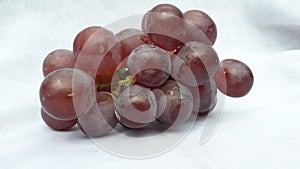 Fresh grape or anggur on white background