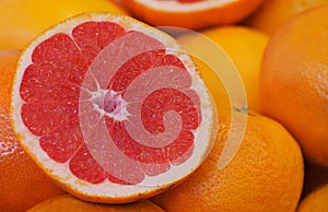 Fresh grapefruit. Spain. Valencia.