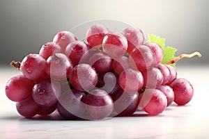 Fresh grapes on a light background