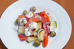 Fresh Greek salad bowl