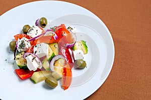 Fresh Greek salad bowl