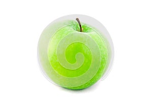 Fresh green apple isolated