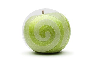 Fresh green apple isolated over white