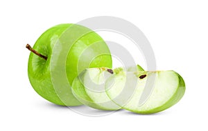 Fresh Green Apple Isolated on white background