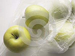 Fresh green apples