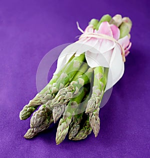 Fresh green asparagus