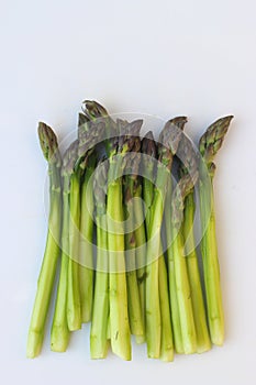 Fresh green asparagus ready for the pot