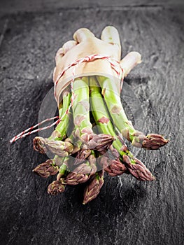 Fresh green asparagus spears