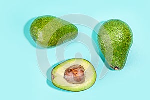 Fresh green avocado pattern