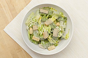 Fresh green Caeser Salad