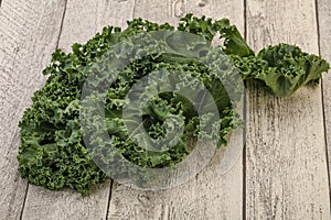 Fresh green Cale Cabbage leaf