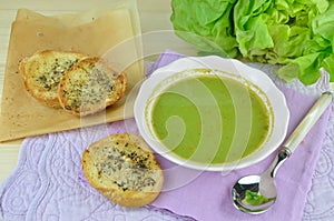 Fresh Green Cream Soup - Pottage