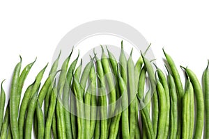 Fresh green French beans