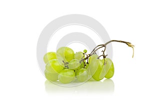 Fresh Green Gape On White