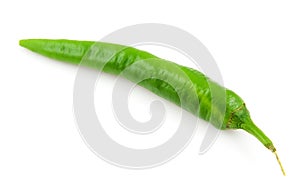 Fresh green hot pepper