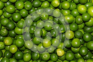 Fresh green lemons. textures and backgrounds