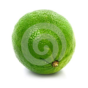 Fresh green lime fruit isolated healthy food