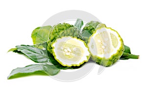 Fresh green lime. Kafir