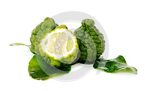 Fresh green lime. Kafir