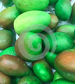 Fresh Green Mangos