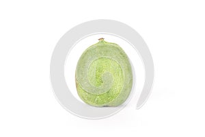 Fresh green mini baby kiwi fruit isolated on white
