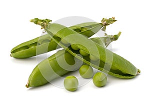 Fresh green pea pod