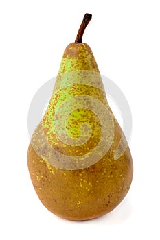 Fresh green pear over white