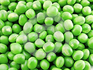 Fresh green peas